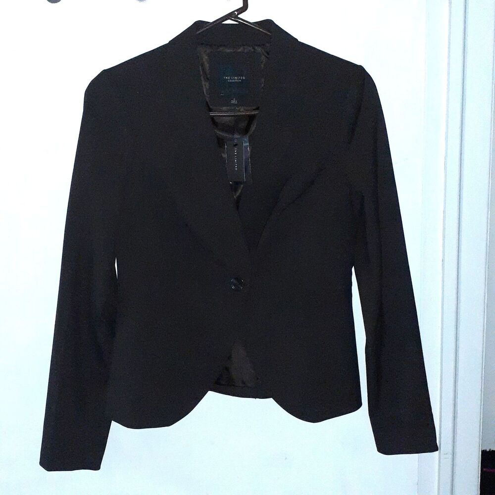 The Limited Blazer Womens 2 xs Brown Career Office Work Jacket Lined Classic new - Picture 3 of 10